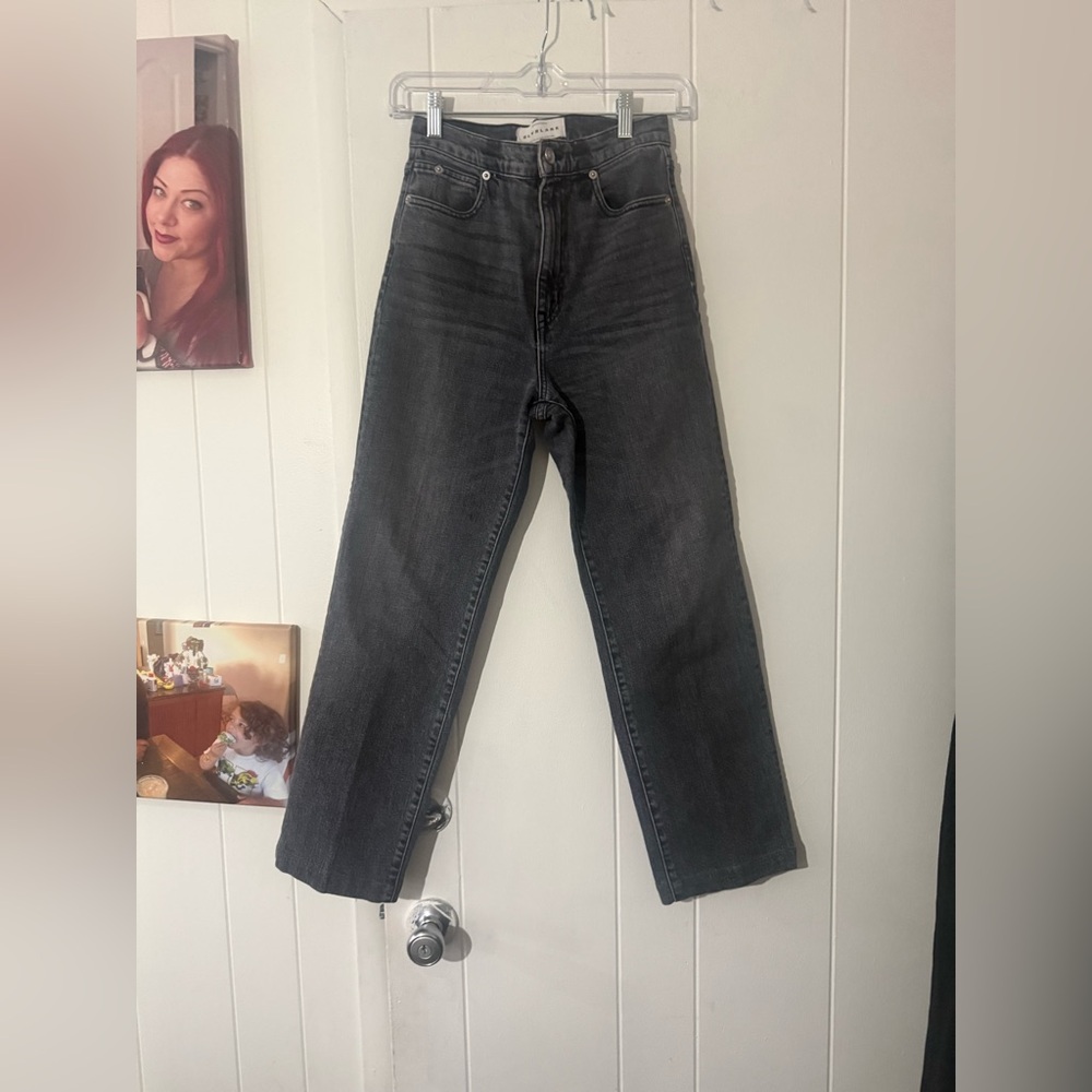 SLVRLAKE Dark Gray Straight Jeans
